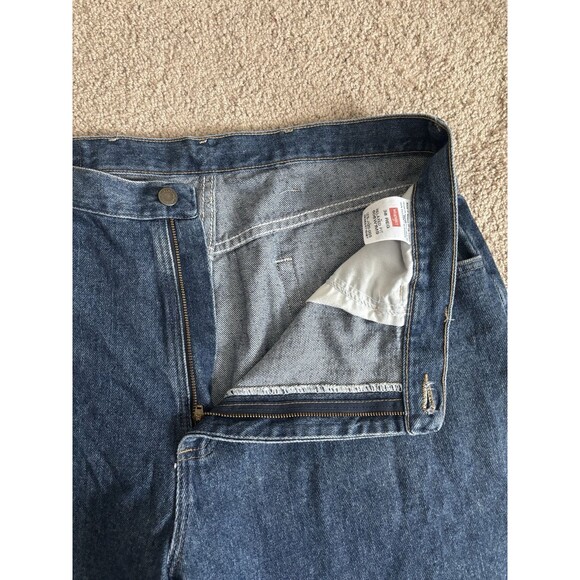 VTG Mens Wrangler Denim Shorts 38 Regular Blue Jeans Classic Y2K - Picture 2 of 5